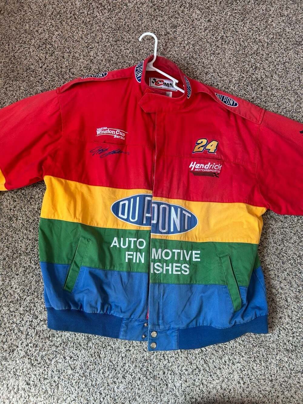 Vintage Chase Authentics Jeff Gordon #24 DuPont NASCAR Racing Jacket